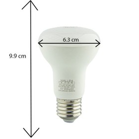 تصویر لامپ LED حبابی R63 9W برند نما نور کد BULB-NAMANOOR-9W-HOBABI-R63 