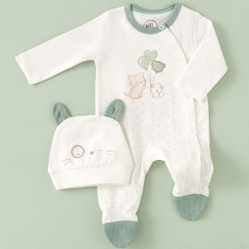 تصویر ست 13 تیکه بیمارستانی نیلی nili طرح موش و گربه کد 3987 