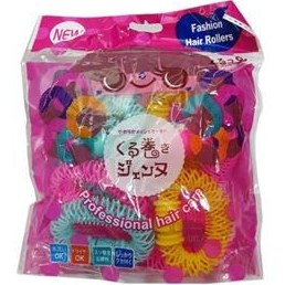 تصویر بیگودی تلفنی مدل فشن بسته 8 عددی Fashion model telephone curler, 8 pieces
