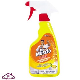 تصویر اسپری پاک کننده شیشه 500 میل زرد مستر ماسل Mr muscle 
