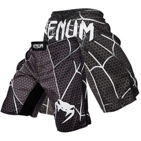 تصویر شورت MMA ونوم طرح اسپایدر MMA Shorts Model Spider Design