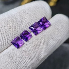 تصویر ست نگین سنگ آمیتیست معدنی کد 36493 