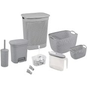 تصویر ست 7 تکه حمام (الوان) کد 221335 لیمون 