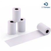 تصویر کاغذ رول دستگاه کارتخوان 6 متری سفید 