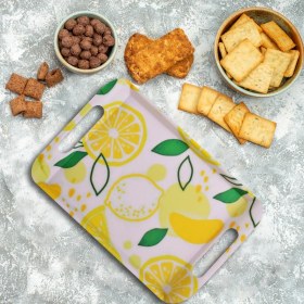 تصویر سینی مستطیلی ملامین مهروز طرح لیمو SE-1005-680 