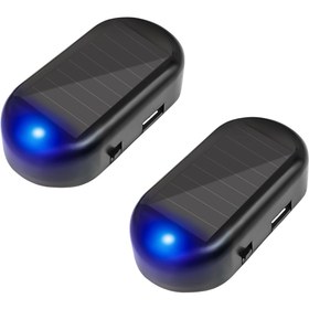 تصویر دزدگیر فیک خورشیدی چشمک زن شبیه‌ساز آلارم امنیتی با چراغ LED 