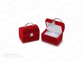 تصویر جعبه جواهر طرح صدف مخملی مینیمال 