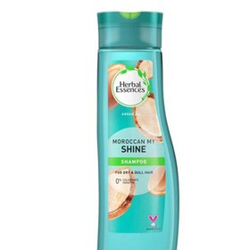 تصویر شامپو سر گیاهی آلمانی هربال اسنس Herbal Essences Moroccan My Shine Shampoo حاوی روغن آرگان مناسب موهای خشک 400 میل 