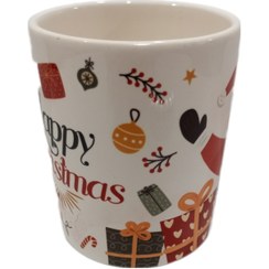 تصویر گلدان سرامیکی کریسمس طرح 4 