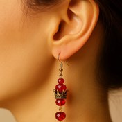 تصویر گوشواره مجلسی مدل تاج 