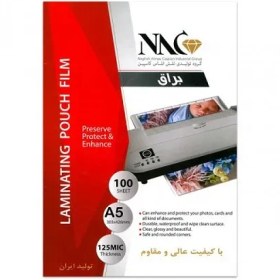 تصویر طلق لمینت براق ۱۲۵ میکرون برند NAC سایز ۷×۱۰ سانتی 