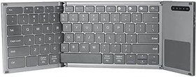 تصویر eWINNER B066S Foldable Bluetooth Keyboard Wireless Keyboard 78 Keys Ultra Thin Folding Design Keyboard w/Touchpad Compatible with iOS Android Windows Smartphone Tablet &amp; Laptop 
