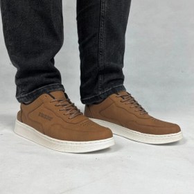 تصویر کفش روزمره مردانه مدل نوبل رنگ حنایی - 4 Men's casual shoes, Noble model, fawn color