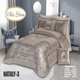 تصویر سرویس روتختی مخمل ویت هوم white home مدل ناتالی Nataly دونفره 8 تکه 