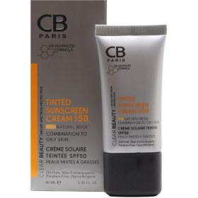 تصویر کرم ضدآفتاب SPF 50 سی بی مناسب پوست مختلط تا چرب 40 میلی لیتر CB Paris SPF50 Sunscreen For Oily Skin 40 ml