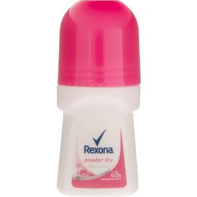 تصویر مام رول ضد تعریق زنانه رکسونا پودر درای حجم 50 میل Rexona Powder Dry 48h Roll On Deodorant For Women 50ml