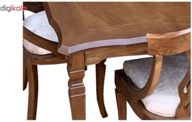 تصویر میز و صندلی ناهار خوری اسپرسان چوب کد Sm61 