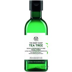 تصویر تونر بادی شاپ ضدجوش تی تری 250 میل اصل Body Shop Tea Tree Skin Clearing Mattifying Toner 250ml