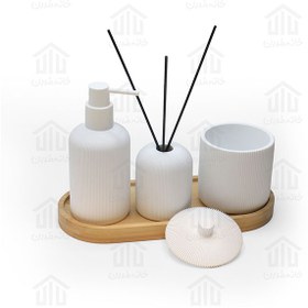 تصویر ست جامایع، مسواک و عود 