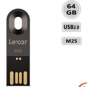 تصویر فلش مموری لکسار مدل jumpDrive M25 با ظرفیت 64 گیگابایت Lexar jumpDrive M25 64GB Flash Memory