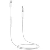 تصویر مبدل لایتنینگ به جک 3.5 میلی متری اپل مدل MH021 MH021 Lightning to 3.5 AUX Audio Cable