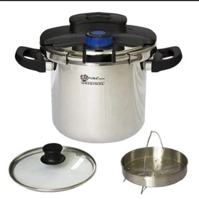 تصویر زودپز استیل روگازی فوما 5 لیتری Fuma FU-972 Pressure Cooker Fuma FU-972 Pressure Cooker 5L