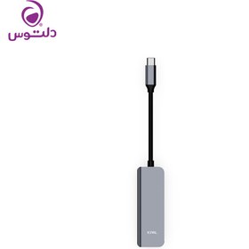 تصویر هاب 4 پورت USB-C جی سی پال مدل JCP6251 