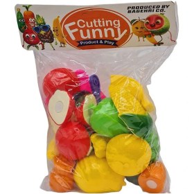 تصویر اسباب بازی میوه برشی 14 تکه 