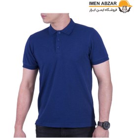 تصویر تی شرت جودون مردانه آبی نفتی سایز 4XL (پولوشرت، آستین کوتاه، روزمره، رسمی) 