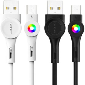 تصویر کابل شارژ سریع میکرو یو اس بی 3 آمپر یک متری ارلدام EARLDOM EC-135M 3A Fast Charging Cable With LED 