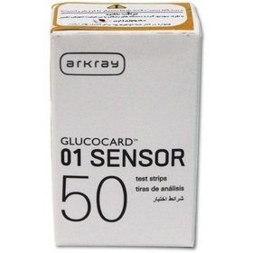 تصویر نوار تست قند خون گلوکو کارد 01 Glucocard 01 Sensor ا Glucocard 01 Sensor Test Strip Glucocard 01 Sensor Test Strip