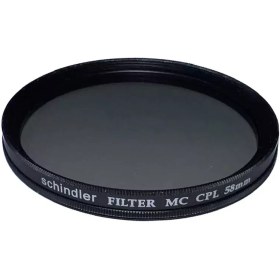 تصویر فیلتر لنز پلاریزه 58 میلیمتر اشنایدر Schindler MC-CPL 58mm Filter 