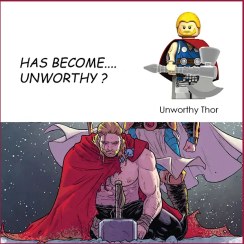 تصویر تابلو مینی فیگور ثور نالایق | The Unworthy Thor Lego Frame 