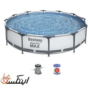 تصویر استخر پیش ساخته فریمی گرد 76*366 پمپ دار Bestway 56416