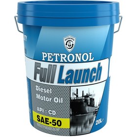 تصویر روغن موتور دریایی پترونول فول لنج SAE-50 حجم 20 لیتر Petronol Full Launch SAE-50 Marine Oil 20 L