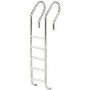 تصویر نردبان استخری ۵ پله کف پلاستیک مدل کلاب 