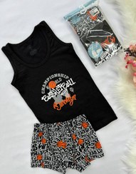 تصویر ست رکابی و شورت پادار پسرانه برند کوزا ترکیه KOZA Turkey 