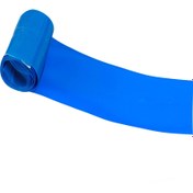 تصویر شیرینگ حرارتی PVC باتری عرض 4 سانت طول یک متر آبی 40 میکرون 