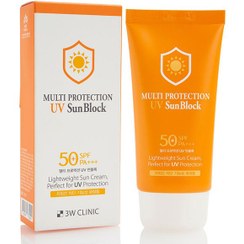 تصویر کرم ضدآفتاب یو وی سان بلاک برند تری دبلیو کلینیک 3W Clinic Multi Protection UV Sun Block