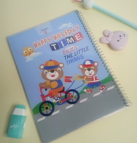 تصویر دفتر ۴۰ برگ آیکون‌دار مجلد نهال - طرح۱۶ 