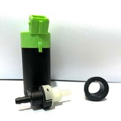 تصویر پمپ شیشه شور دو خروجی مناسب برای پژو ۲۰۶و۲۰۷جدید 