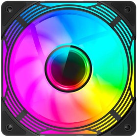 تصویر فن کیس گیم مکس FN12A C8I Black GAMEMAX FN12A C8I Black 120mm ARGB Case Fan