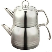 تصویر کتری و قوری روگازی کرکماز ترک مدل A1619 ا korkmaz kettle and teapot korkmaz kettle and teapot
