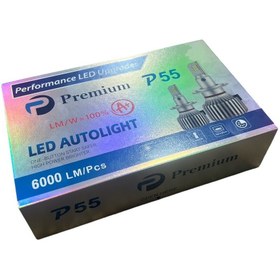 تصویر هدلایت P55 پرمیوم - H1 P55 LED HEADLIGHT