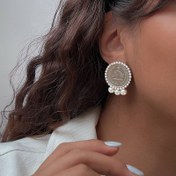 تصویر گوشواره مدل سکه ای 