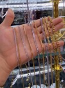 تصویر زنجیر استیل مدل کارتیر تراش دار 