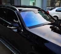 تصویر شیشه دودی UV رنگ آبی لاکچری شماره فنی: UN-9900BD0083