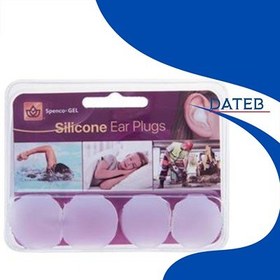 تصویر گوش گیر سیلیکونی اسپنکوژل کد 1035 کارتن ۴ عددی Spenco-Gel Silicone earplug code 1035