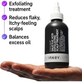 تصویر اسکراب لایه بردار حاوی سالیسیلیک اسید کف سر اینکی لیست The Inkey List Salicylic Acid Exfoliating Scalp Treatment 150ml 