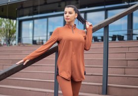 تصویر نیم زیپ ورزشی زنانه tulua Tulua half zip womens